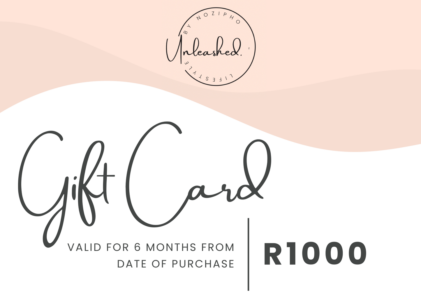 Unleashed Lifestyle Gift Card