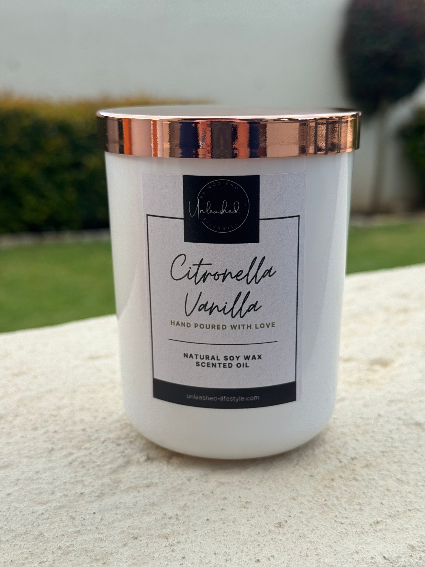 Citronella Vanilla candle
